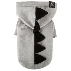 PUPPY ANGEL Small X 狗狗連帽拉鍊外套, 95 Gray