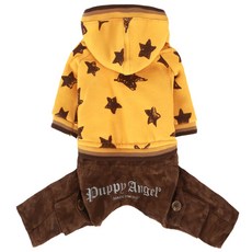PUPPY ANGEL Napped Daimaru 狗狗連身褲, 288 黃色