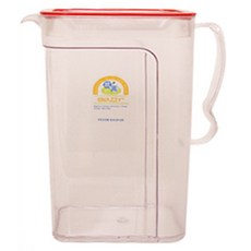 스내지 아트 탱크 사각물병, 혼합 색상, 1.7L, 1개