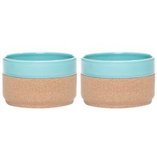 Whycork麥片碗, 藍色, 2件
