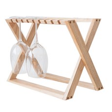 ACACIA HOME 木製紅酒杯架, 自然色, 1個