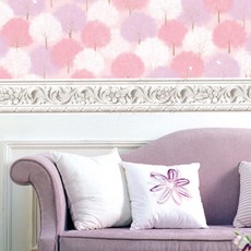 매직픽스 띠 몰딩 시트지 프로방스, 화이트, 폭 10cm x 길이 15m