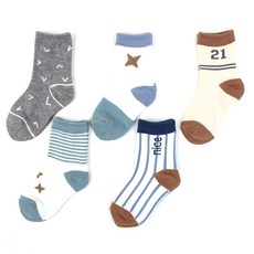 키즈노리 댄디보이 유아동 양말 5족 세트