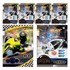 YOUNG ART 男童用窄格聯絡簿 24張, 10個, 隨機出貨