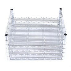 Korak 韓國工業金屬架 450 x 450 4p + SF 支持 450 4p, 鉻（銀）