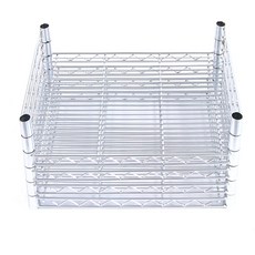 Corac Korea工業用金屬架 450*600 4入+SF支架 450 4入, 鉻（銀）