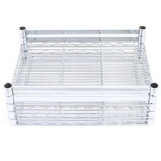 Corak Korea工業用金屬架 350*600 3入+角鐵 600 4入, 鉻（銀）