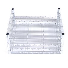 Corak Korea工業用金屬架 450*450 3入+SF支架 450 4入, 鉻（銀）