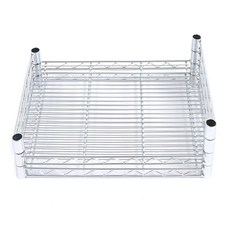 Corac Korea工業用金屬架 450*600 2入+SF支架 450 4入, 鉻（銀）