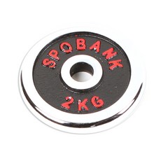 스포뱅크 덤벨 원판 2kg, 1개