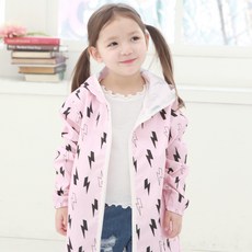 bebe chouette 孩童印花連帽雨衣