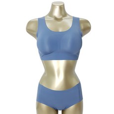 모띠마마 무봉제 소프트 누디 노와이어 브라 + 심리스 팬티 세트