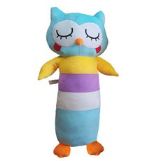 Hongdaesunhuisyap 貓頭鷹娃娃 身體抱枕 703, 藍色