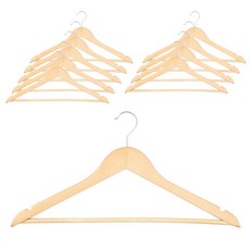 Market Plan 木製衣架, 混色, 10片