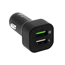 나비 퀄컴퀵차지3.0 2포트 고속충전 차량용 충전기, NV28-CC200Q, 혼합 색상