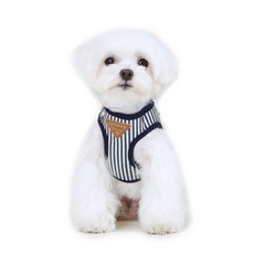 ITS DOG 條紋牛仔背心式胸背帶, S, 1個