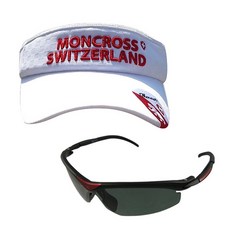 몽크로스 낚시 썬캡 White MC-101 + 신한광학 선글라스 Black Brown SH7015, 1세트