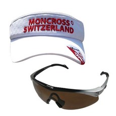 Moncross 釣魚防曬帽 White MC-101 + Shinhan Optical 太陽眼鏡 Black Gray Smoke SH7028, 1套