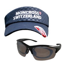 Montcross釣魚遮陽帽 海軍藍 MC-101+SHINHAN OPTICS太陽眼鏡 Inner Black Smoke Silver塗層 SH7046, 1套
