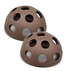 半圓形打孔躲避屋 ST-309 深棕色, 2個