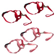 Petnine 狗狗尼龍簡約嘴套 L 紅色 2入 + 粉紅色 2入, 混合顏色, 1套