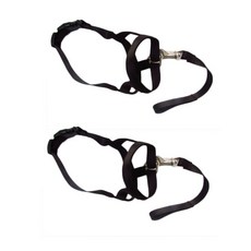 펫나인 강아지 나일론 심플 입마개 S, 블랙, 2개