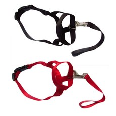 Petnine 狗狗尼龍簡約嘴套 XXL, 黑色, 紅色, 2個