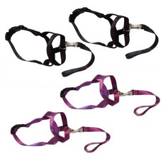 Petnine 狗狗尼龍簡易嘴套 S 黑色 2入 + 紫色 2入, 混合顏色, 1套