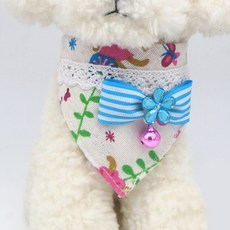 인터팝 반려견 큐티 스카프 목줄 L, 2 type, 1개