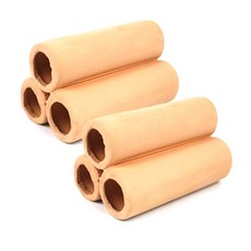 MOBYDICK 水族箱裝飾用3孔黃土管 TW2202, 2個