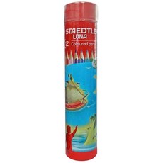 스테들러 루나 원형틴케이스 색연필 136, 12색, 1개