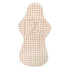 安全翼形風狀棉質衛生巾，大號橙色, 1件, 1個