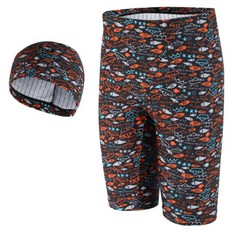 쿠기어드벤쳐 남아용 수모 + 5부 실내 수영복 KB-K693