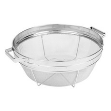 HK 넓은 후레임 고운망 소쿠리 미들 채반 Φ325x140(손잡이有), 1개