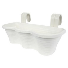 플라팜 오아이스 베란다 화분걸이 3구 7L, 화이트, 1개