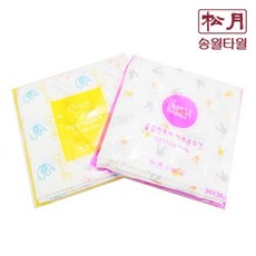 송월타월 가제손수건 쓸쓸한토끼 가제 노랑 10장