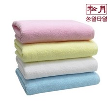 Songwol 松月 進口素色浴巾, 天空藍, 1入