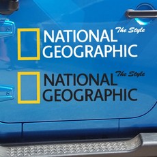 Kreco 國家地理車用貼紙 中, 黑色, 1個