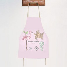 아울리빙 화사한 이미지 주방 앞치마, I, 1개