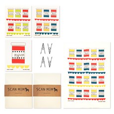 SCAN MOM 香料藍茶巾套組, 1套