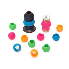 HAPPY BEARS 彩虹線軸夾 縫紉機配件, 混合顏色, 1套