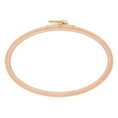 HAPPY BEARS 橢圓形木製繡框 內徑 20.5 x 13 cm, 單一顏色, 1個