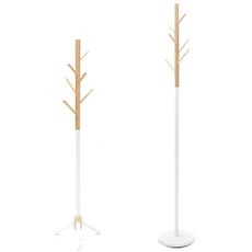 하우스레시피 스탠드 행거 트리 S + L 세트, 화이트