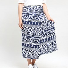 패턴인 여성 랩스커트 P657, 혼합색상, 1개