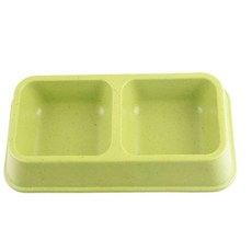 바이셀 반려견 식기 대나무섬유 사각 대, 그린, 1개