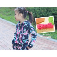코하스아이디 러블리 둥근스트링 장식끈 폭 0.6cm, 체리핑크, 3팩