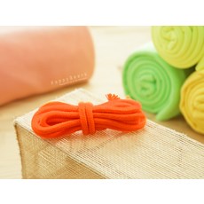 코하스아이디 러블리 둥근스트링 장식끈 폭 0.6cm, 오렌지, 3팩