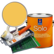 셔윈윌리암스 솔로 저광 1L 페인트 세트, SW9020 Rayo de Sol, 1개