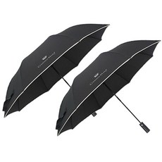 송월타월 CM 폰지 바이어스 2단 우산 2p