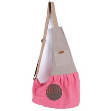 AnTs 寵物雙色網眼單肩背帶, 粉紅色